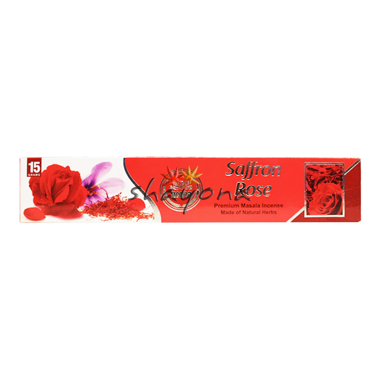 Heera Saffron Rose Incense Sticks Shayona UK