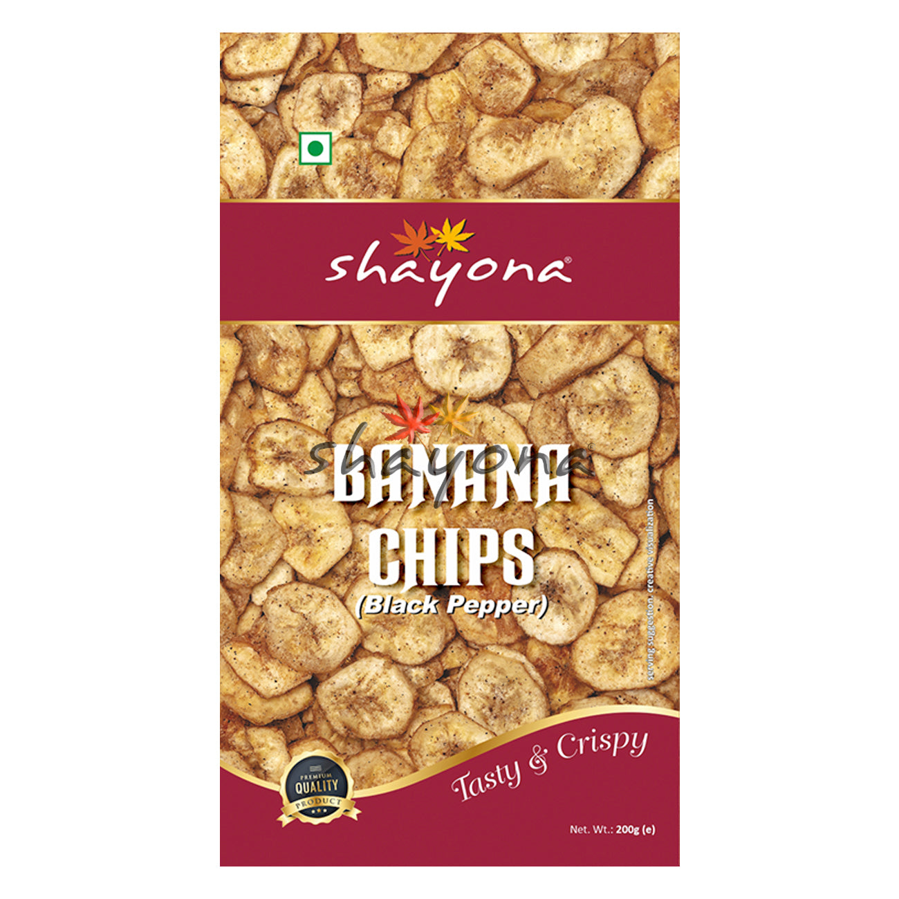 Shayona Banana Chips - Black Pepper