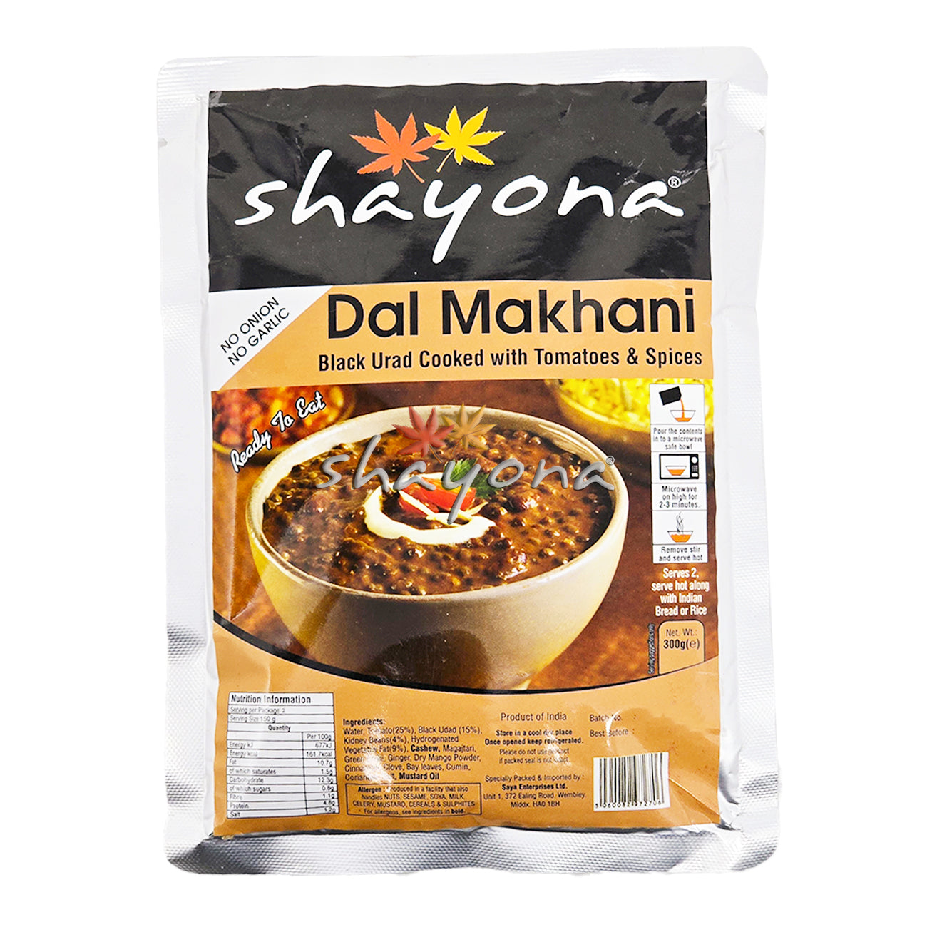 Shayona Dal Makhani