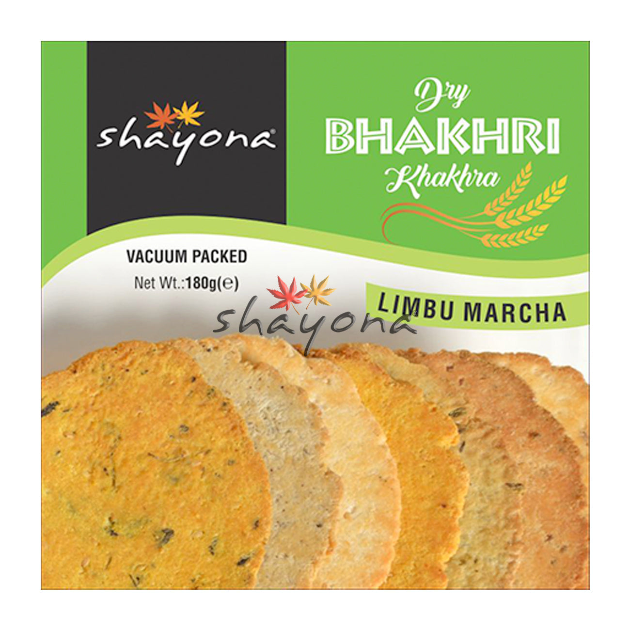 Shayona Dry Bhakhri Khakhra - Limbu Marcha