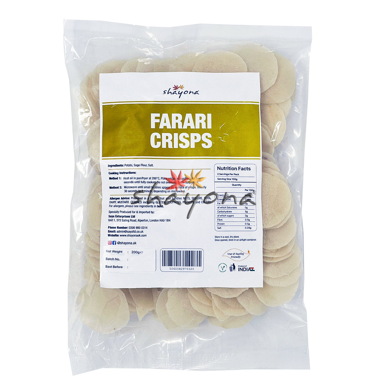 Shayona Farari Crisps