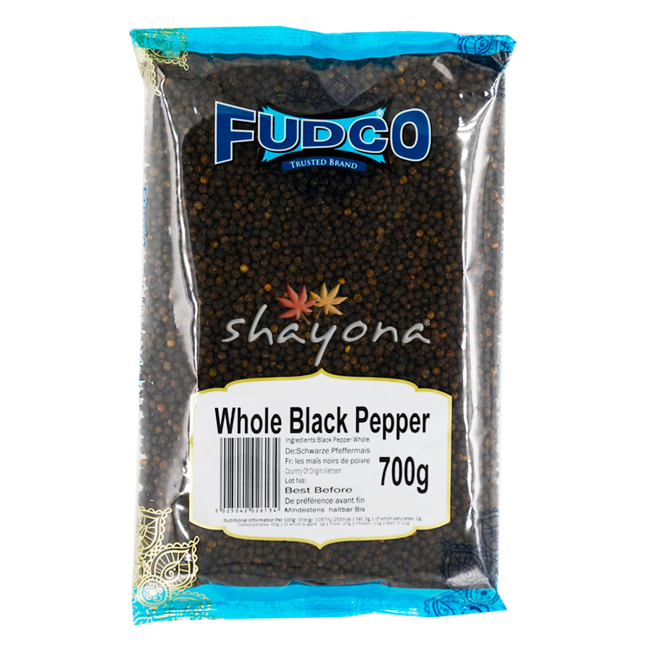 Fudco Whole Black Pepper