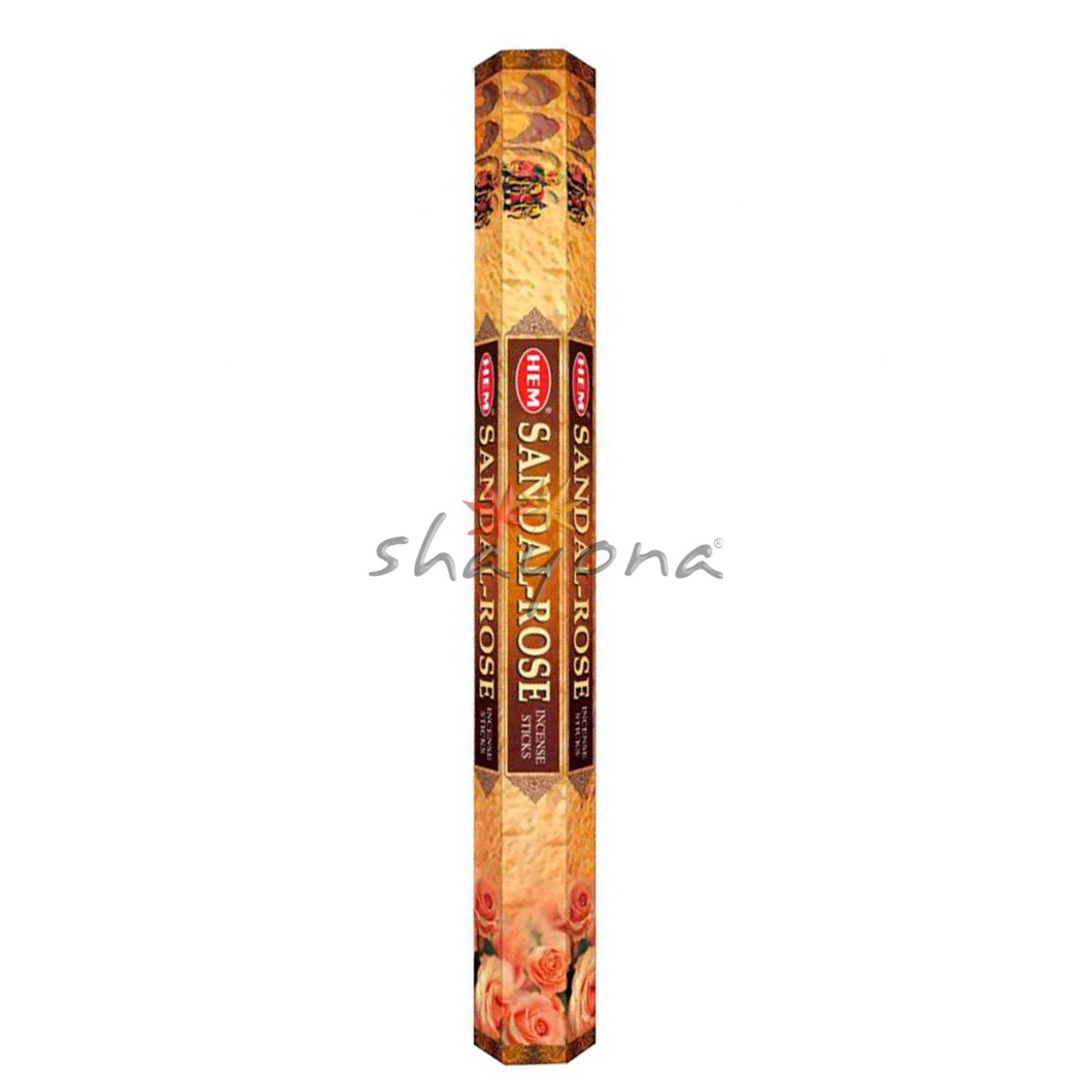 Hem Sandal-Rose Hexa Incense Sticks