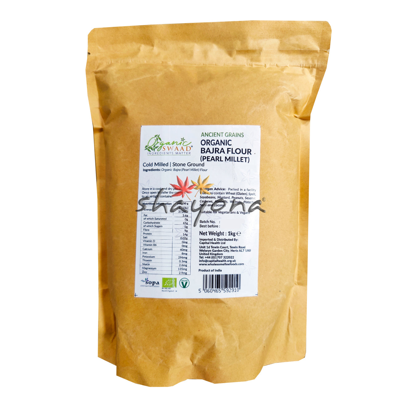 Organic Swaad Organic Bajra Flour (Pearl Millet)