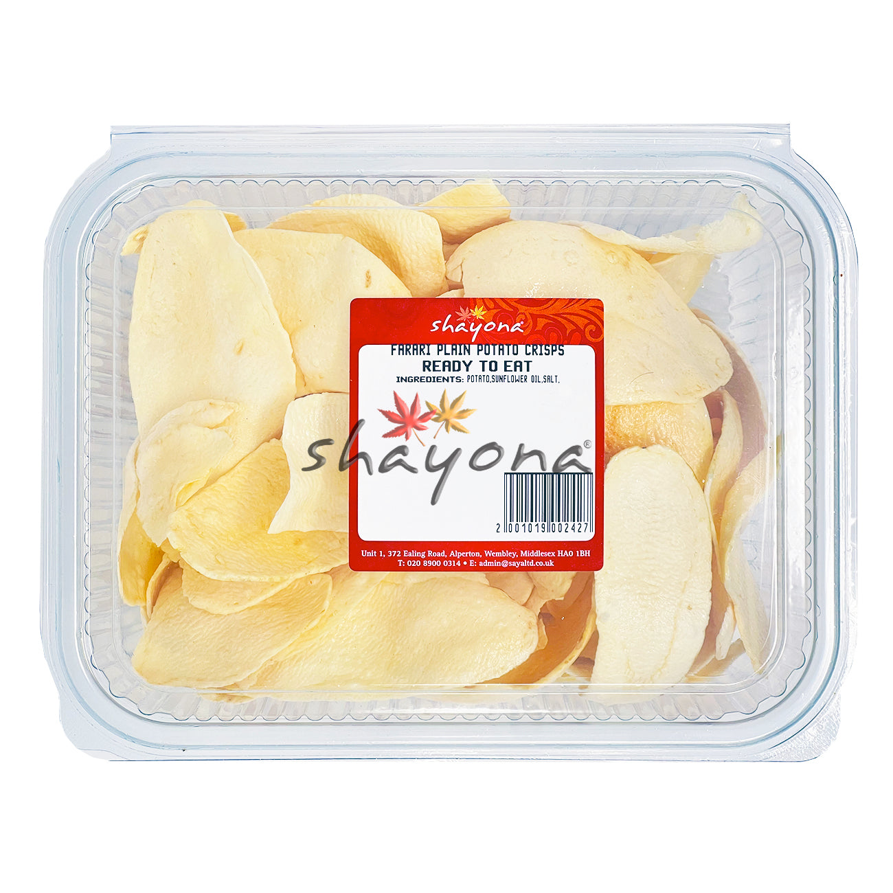 Shayona Farari Plain Potato Crisps