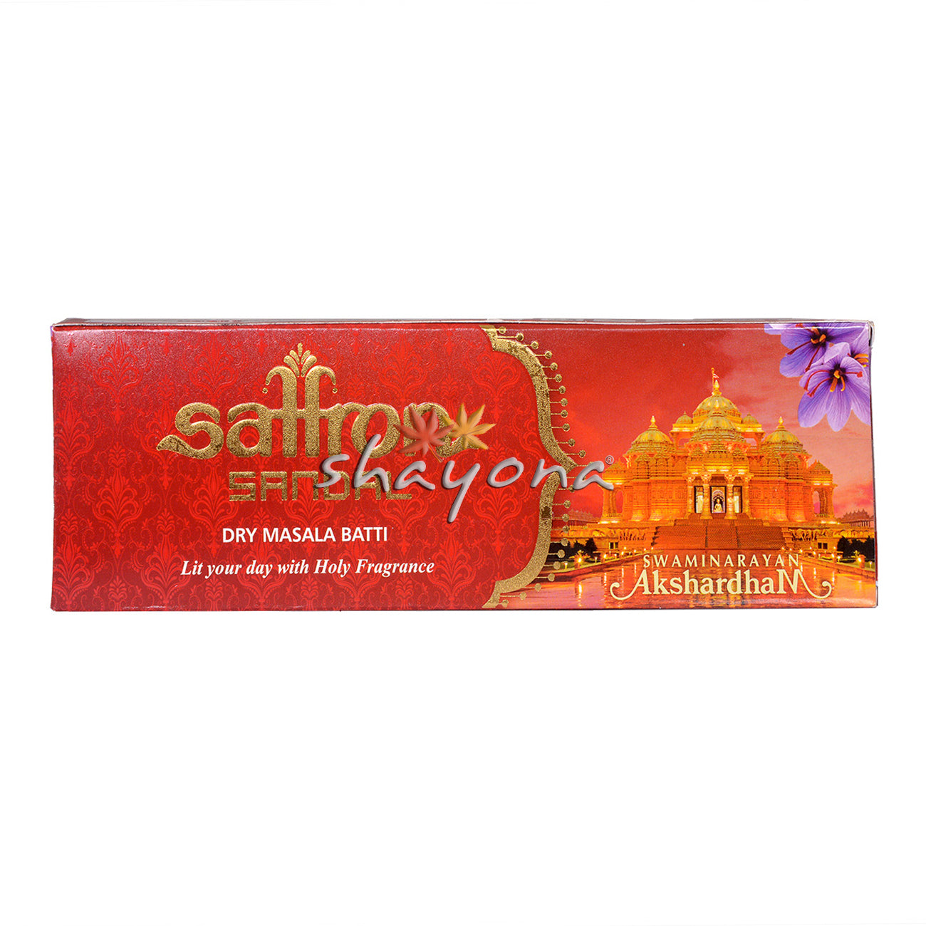 BAPS Akshardham Saffron Sandal Incense Sticks