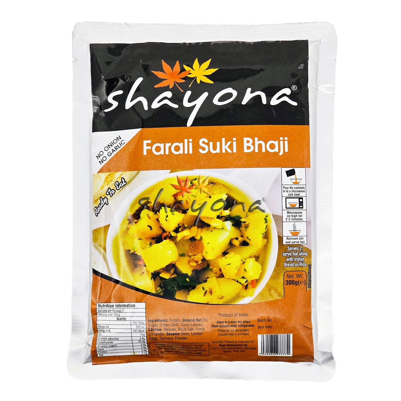 Shayona Farali Suki Bhaji