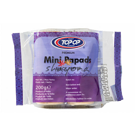 TopOp Mini Black Pepper Papad