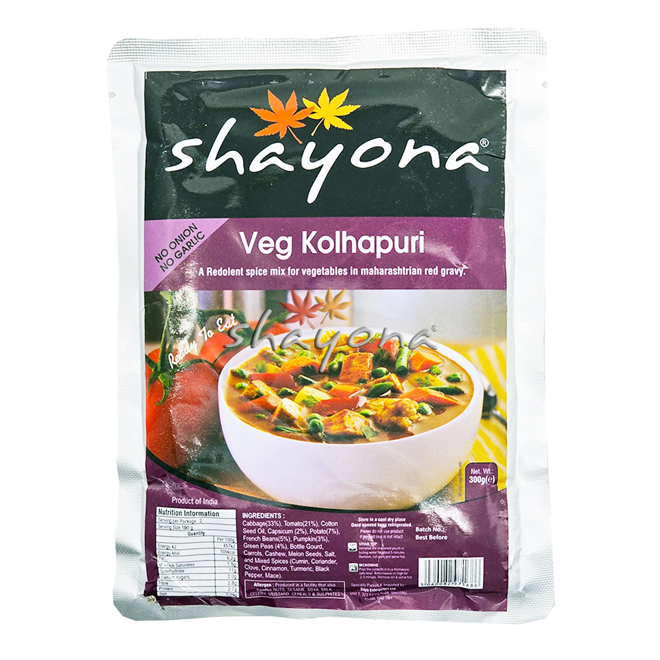 Shayona Veg Kolhapuri