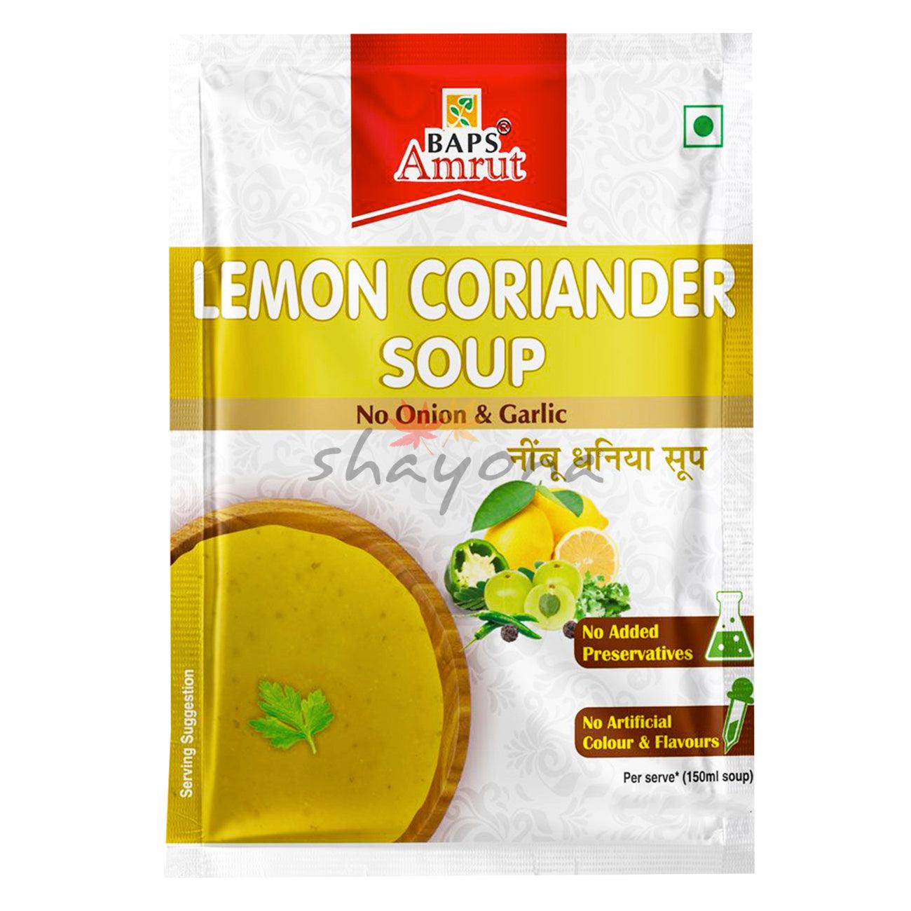 BAPS Amrut Lemon Coriander Soup - Shayona UK