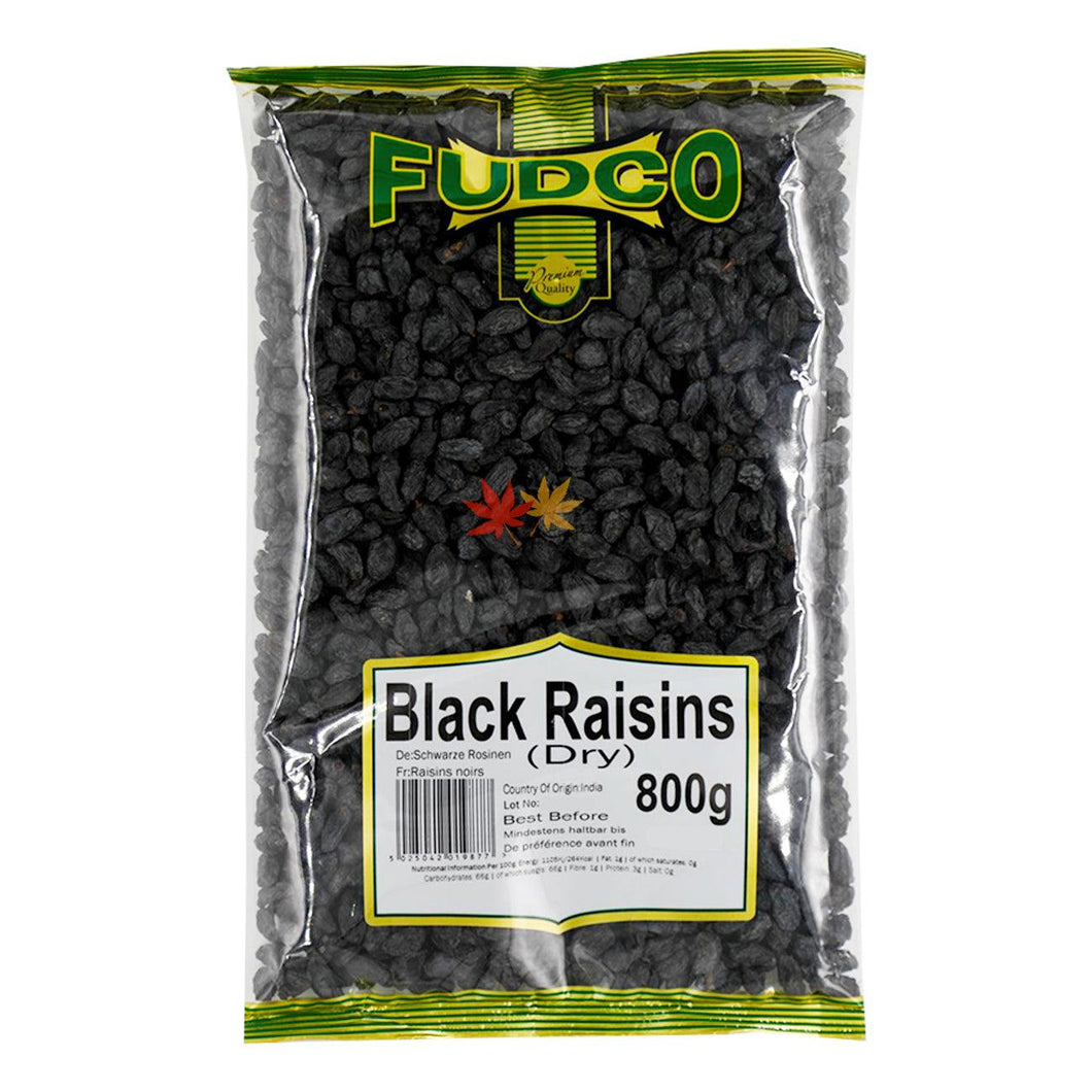Fudco Dry Black Raisins - Shayona UK