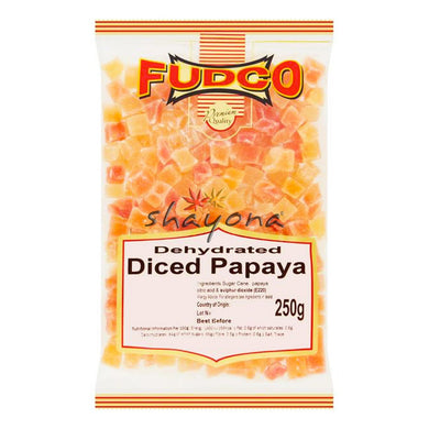 Fudco Dehydrated Diced Papaya - Shayona UK