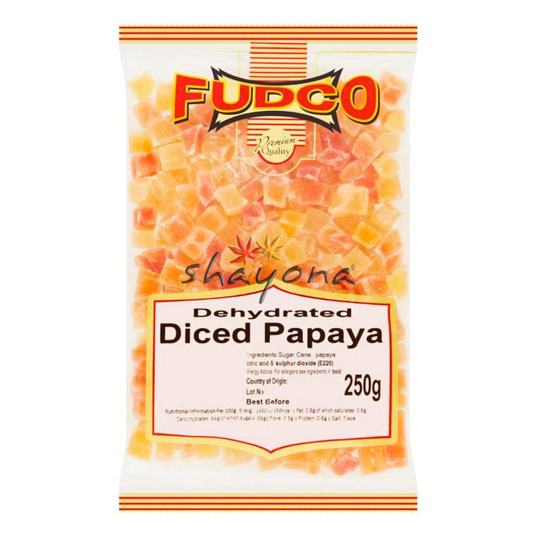 Fudco Dehydrated Diced Papaya - Shayona UK