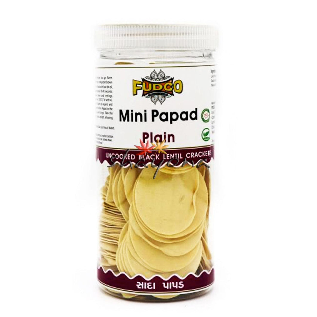 Fudco Mini Papad Plain - Shayona UK