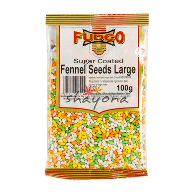 Fudco Sugar Coated Fennel Seeds Large - Shayona UK