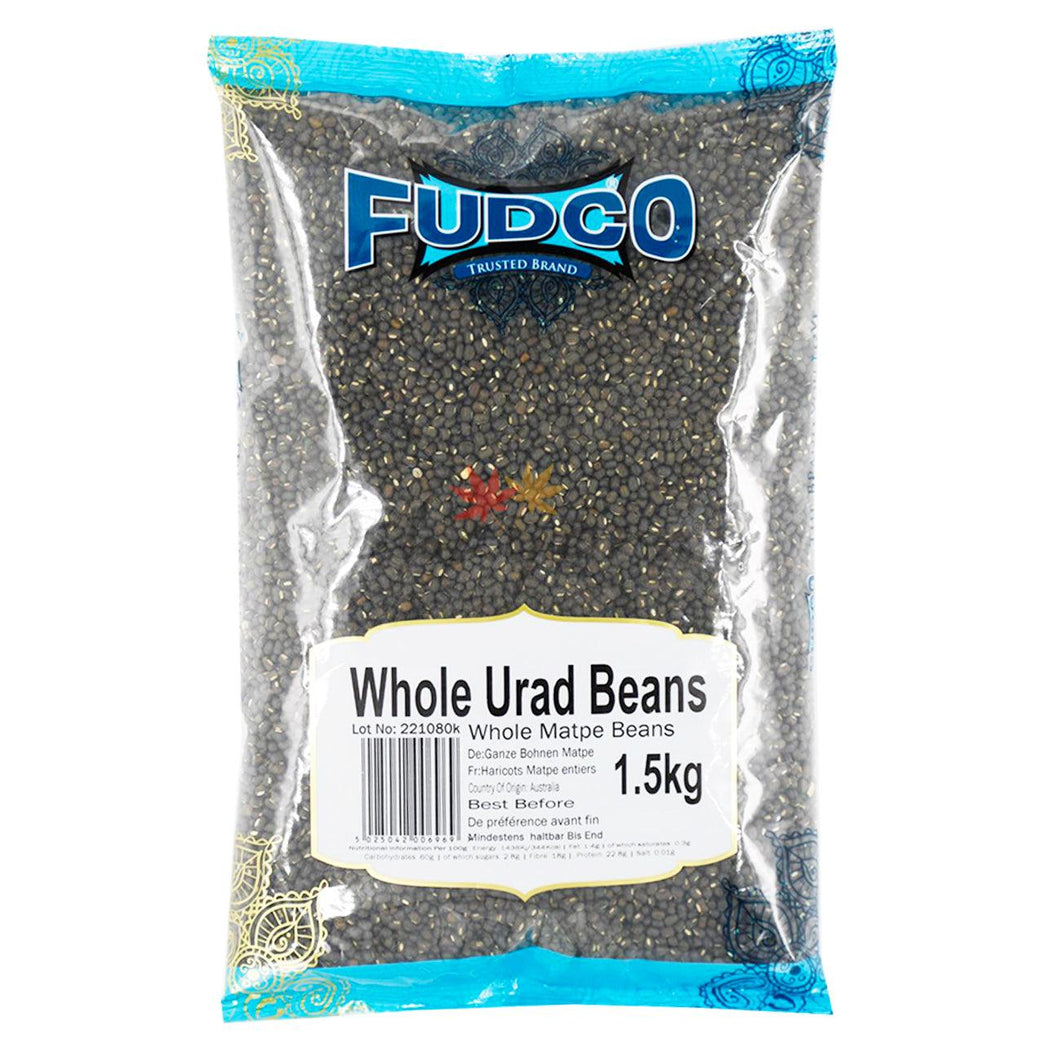 Fudco Whole Urad Beans - Shayona UK