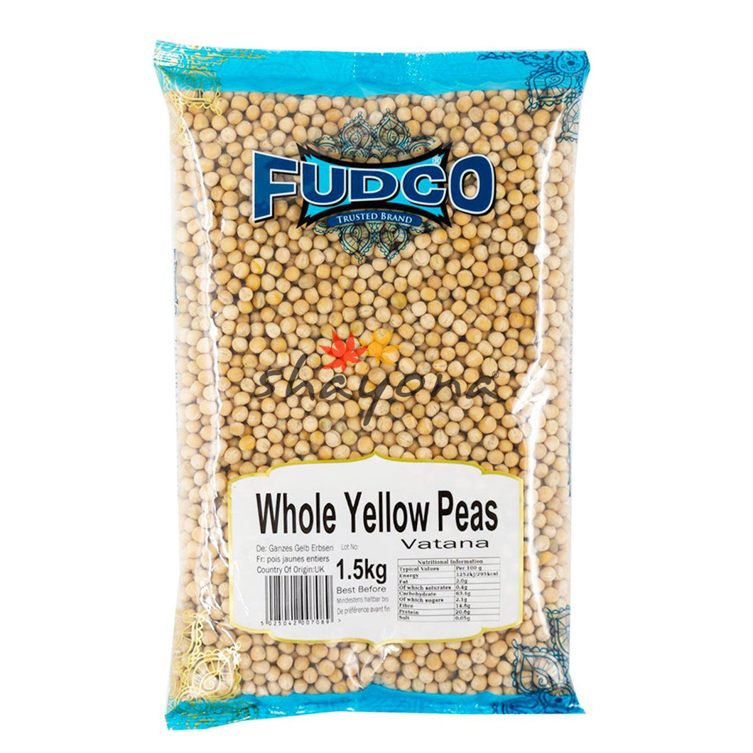 Fudco Whole Yellow Peas - Shayona UK