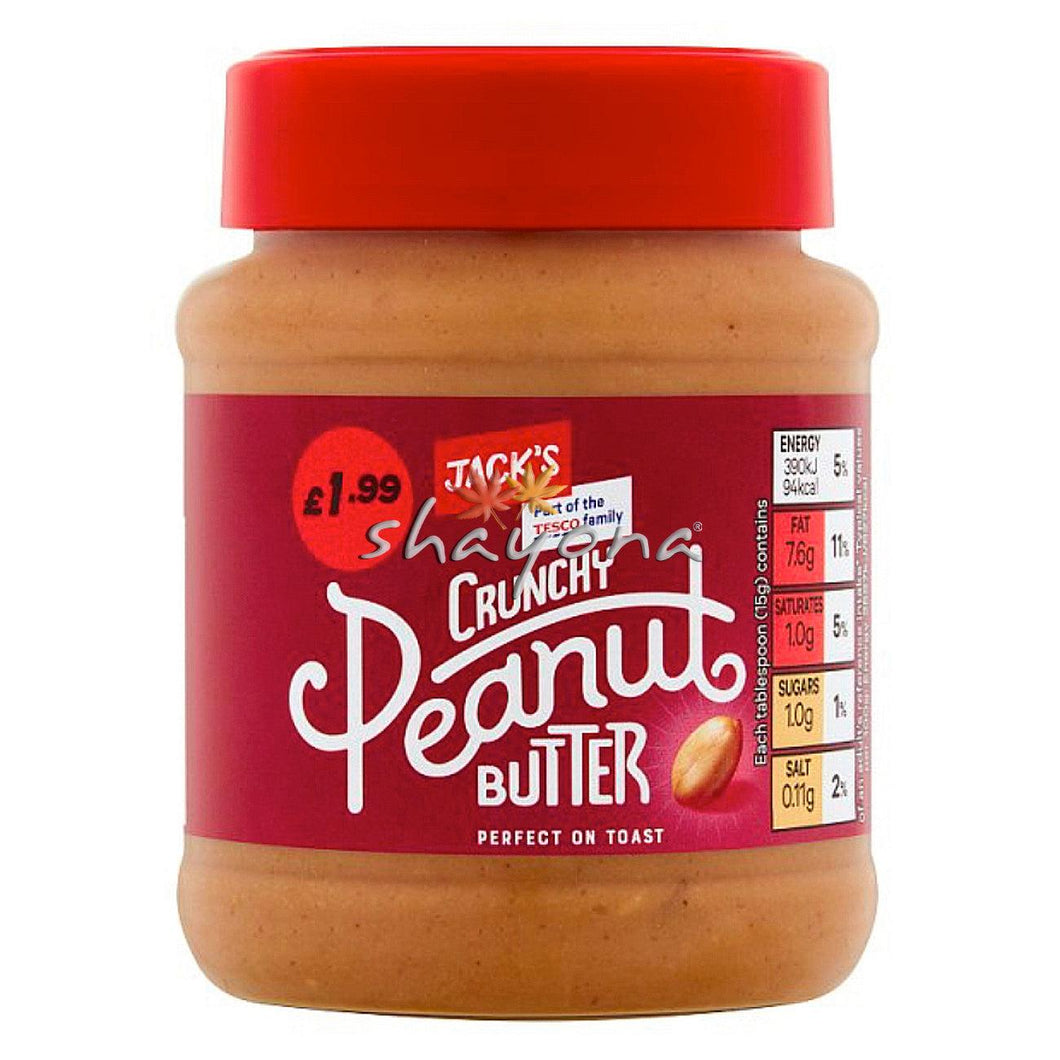 Jack's Crunchy Peanut Butter - Shayona UK