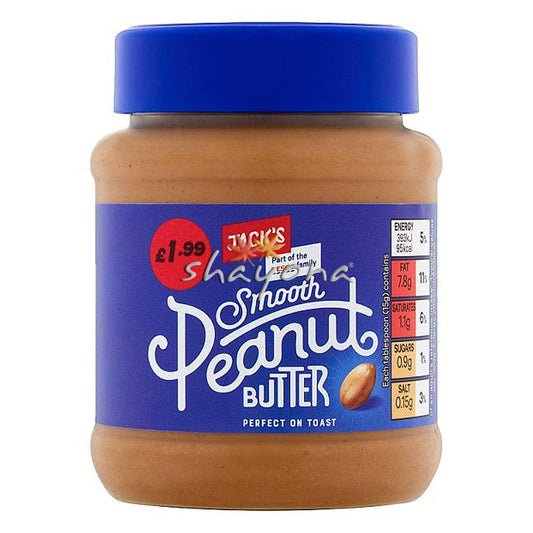 Jack's Smooth Peanut Butter - Shayona UK