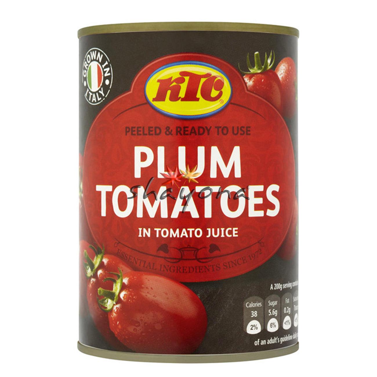 KTC Peeled Plum Tomatoes - Shayona UK