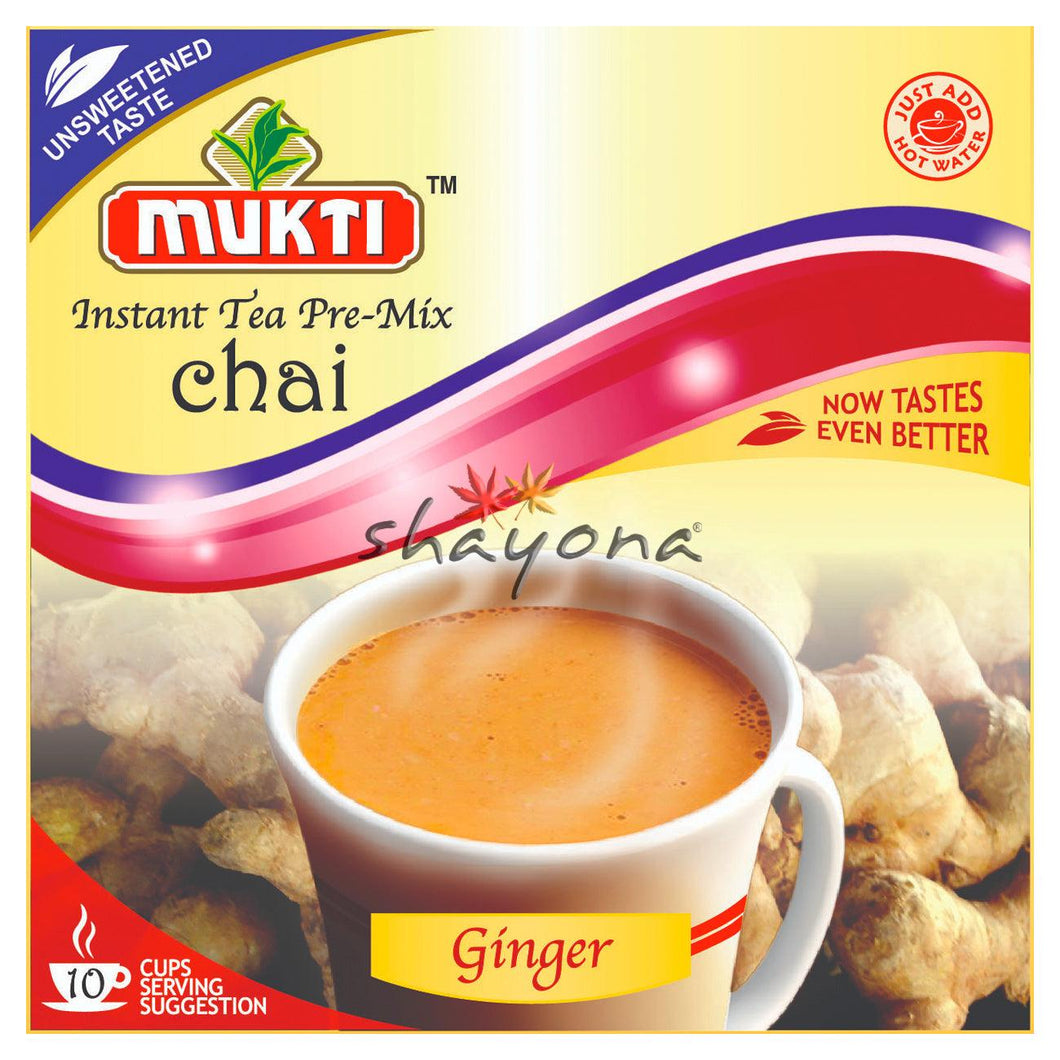 Mukti Instant Unsweetened Ginger Chai - Shayona UK