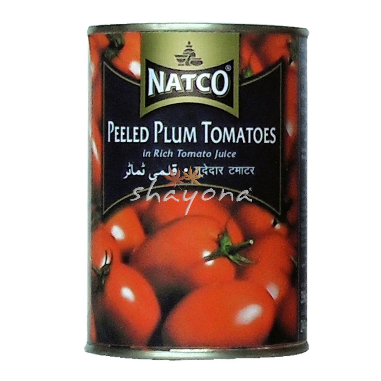 Natco Peeled Plum Tomatoes - Shayona UK