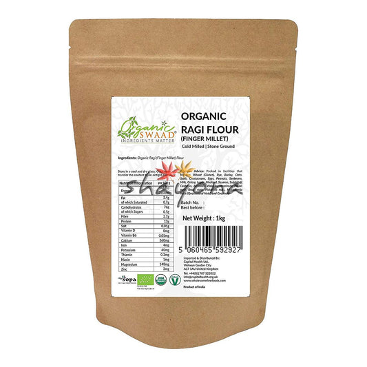 Organic Swaad Organic Ragi Flour - Shayona UK