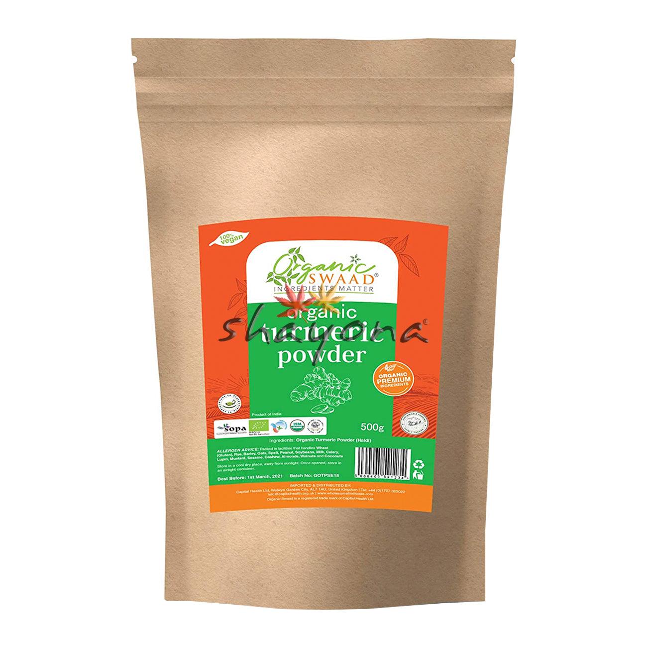 Organic Swaad Organic Turmeric Powder - Shayona UK