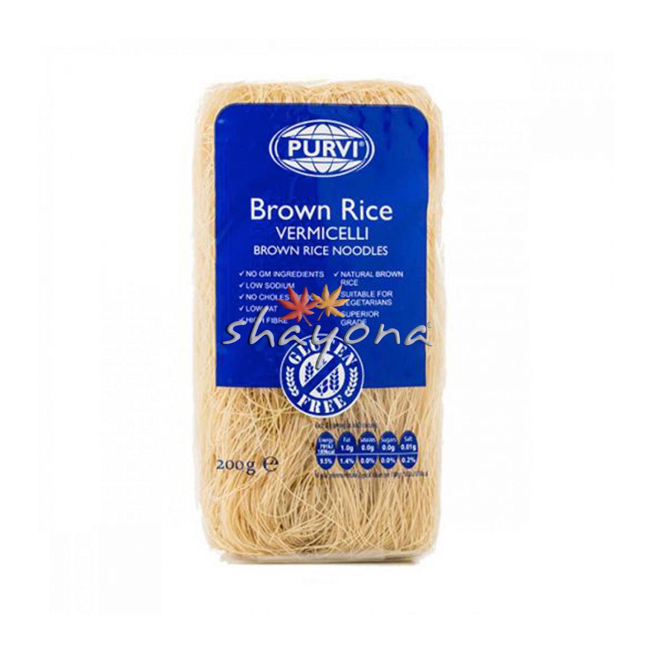 Purvi Brown Rice Vermicelli - Shayona UK