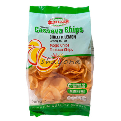 Purvi Cassava Chips Chilli Lemon - Shayona UK