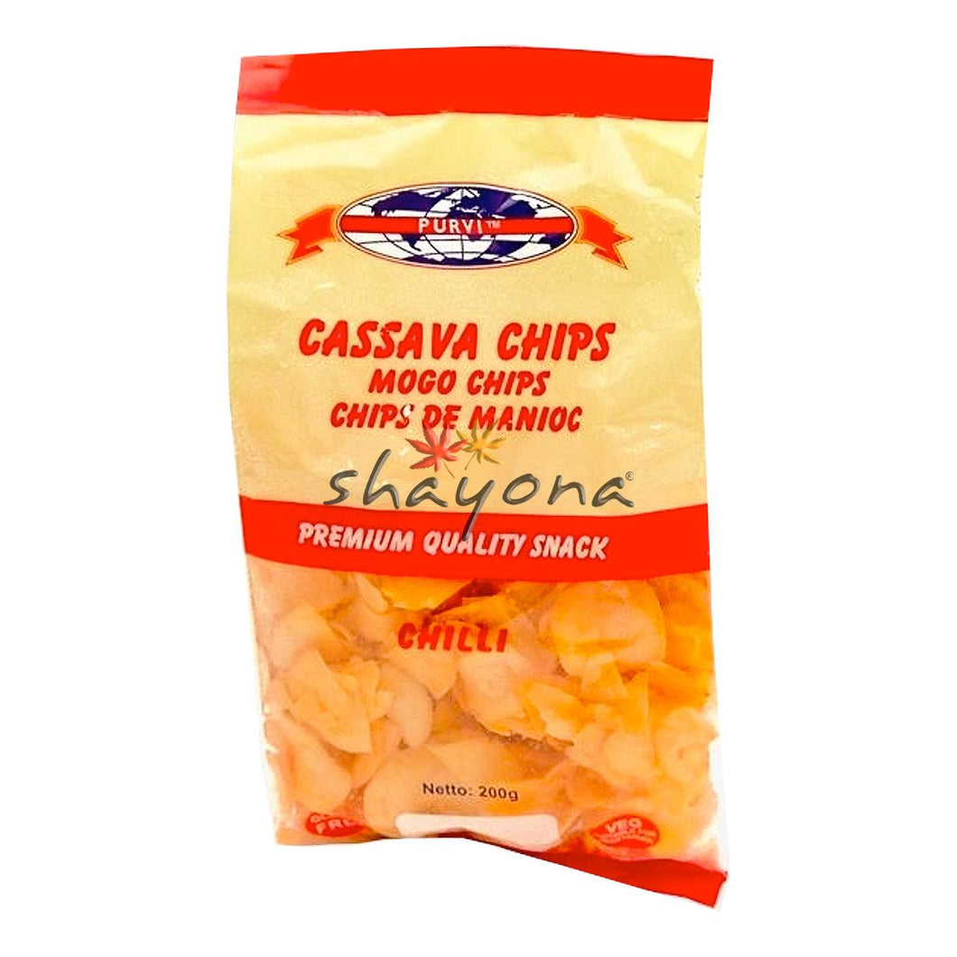 Purvi Cassava Chips Chilli - Shayona UK