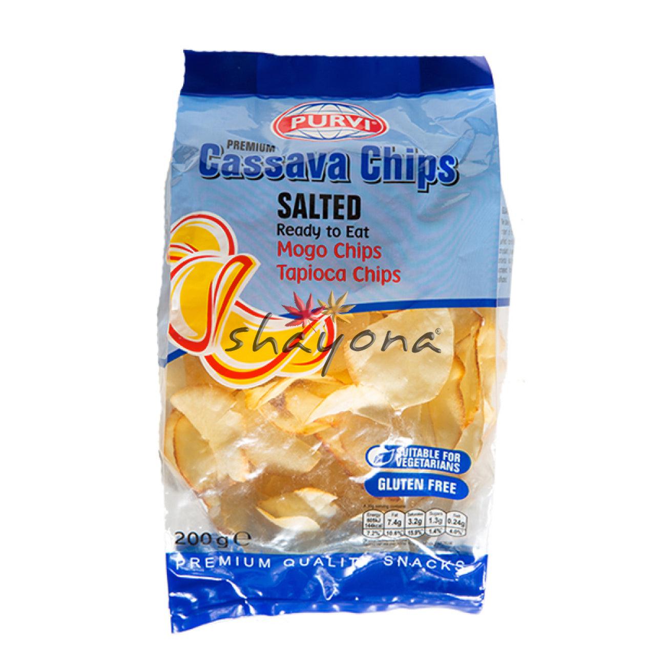 Purvi Cassava Chips Salted - Shayona UK