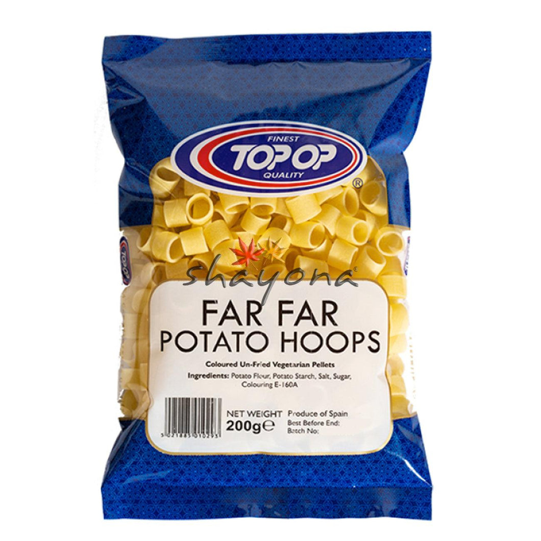 TopOp Far Far Potato Hoops - Shayona UK