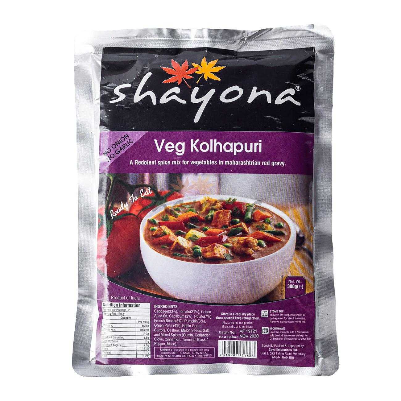 Shayona Veg Kolhapuri
