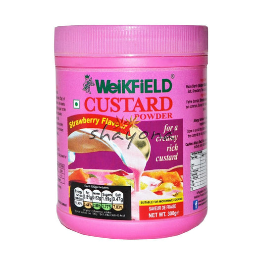 Weikfield Strawberry Custard Powder - Shayona UK