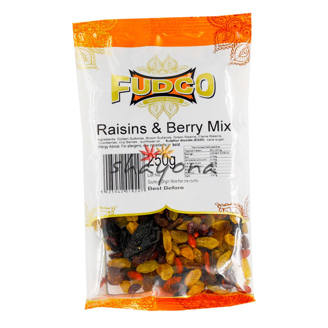 Fudco Raisins & Berry Mix - Shayona UK