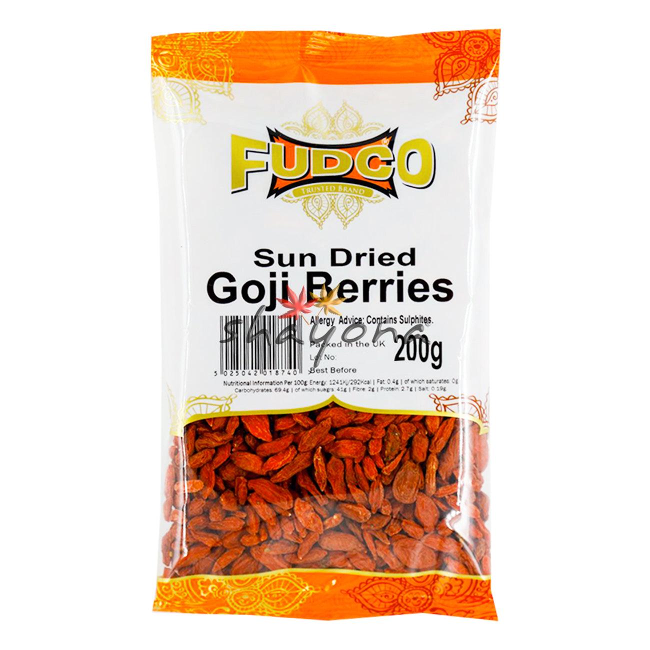 Fudco Sun Dried Goji Berries - Shayona UK